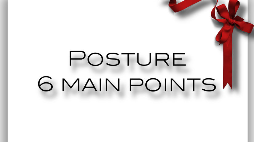 Posture .6 main points